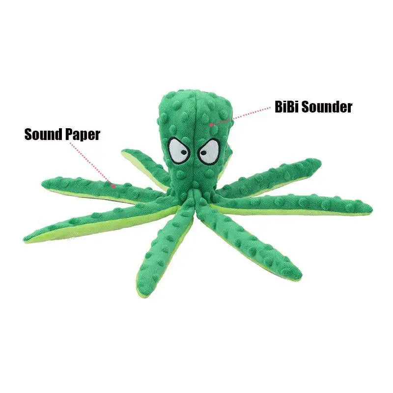 Octopus Shell Interactive Plush Toy for Cats and Dogs