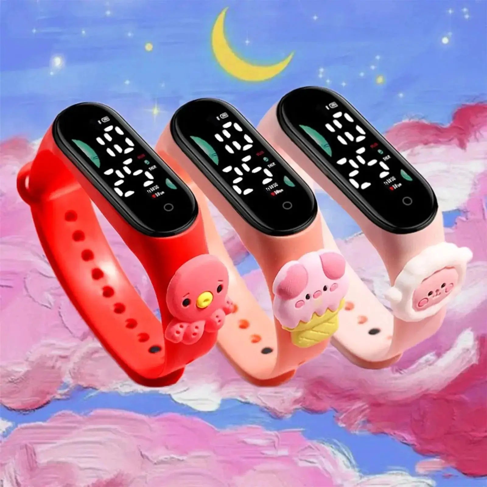 Kids LED Digital Silicone Smartwatch for Active Kids