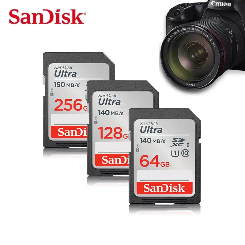 SanDisk Ultra Extreme Pro SD Card 128GB 64GB 32GB 512GB 256G 1T SD C10 Flash Memory Card SD U3 4K V30 Cards SDXC SDHC for Camera