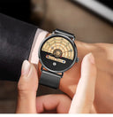 Business Mens Watch - Auto Date Steel Quartz Gift