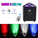 4 PCS Uking RGBW LED Battery Par Light