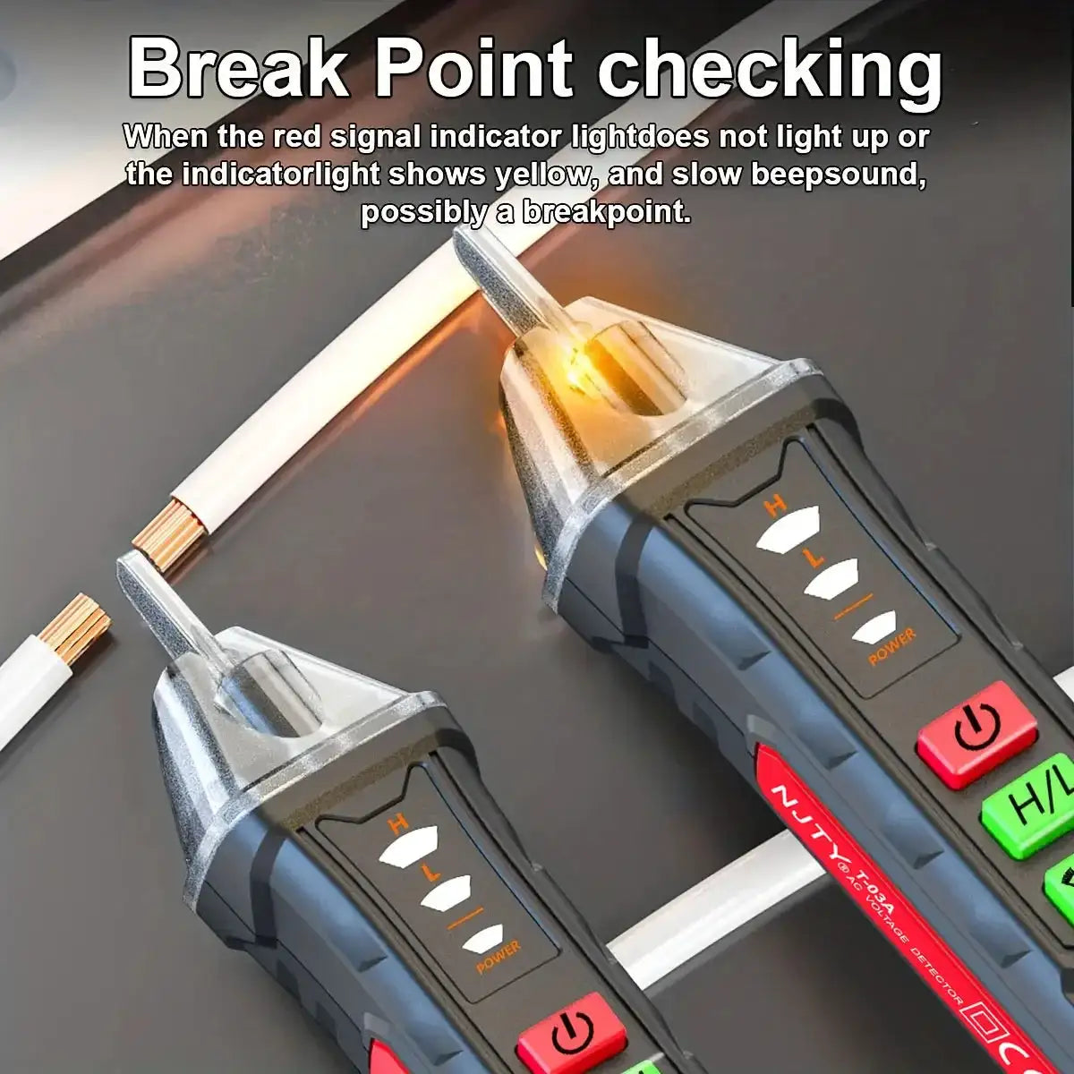 Non-contact Voltage Tester 12-1000V AC /DC Pen Circuit Electric Indicator Wall Tool With Flashlight Buzzer
