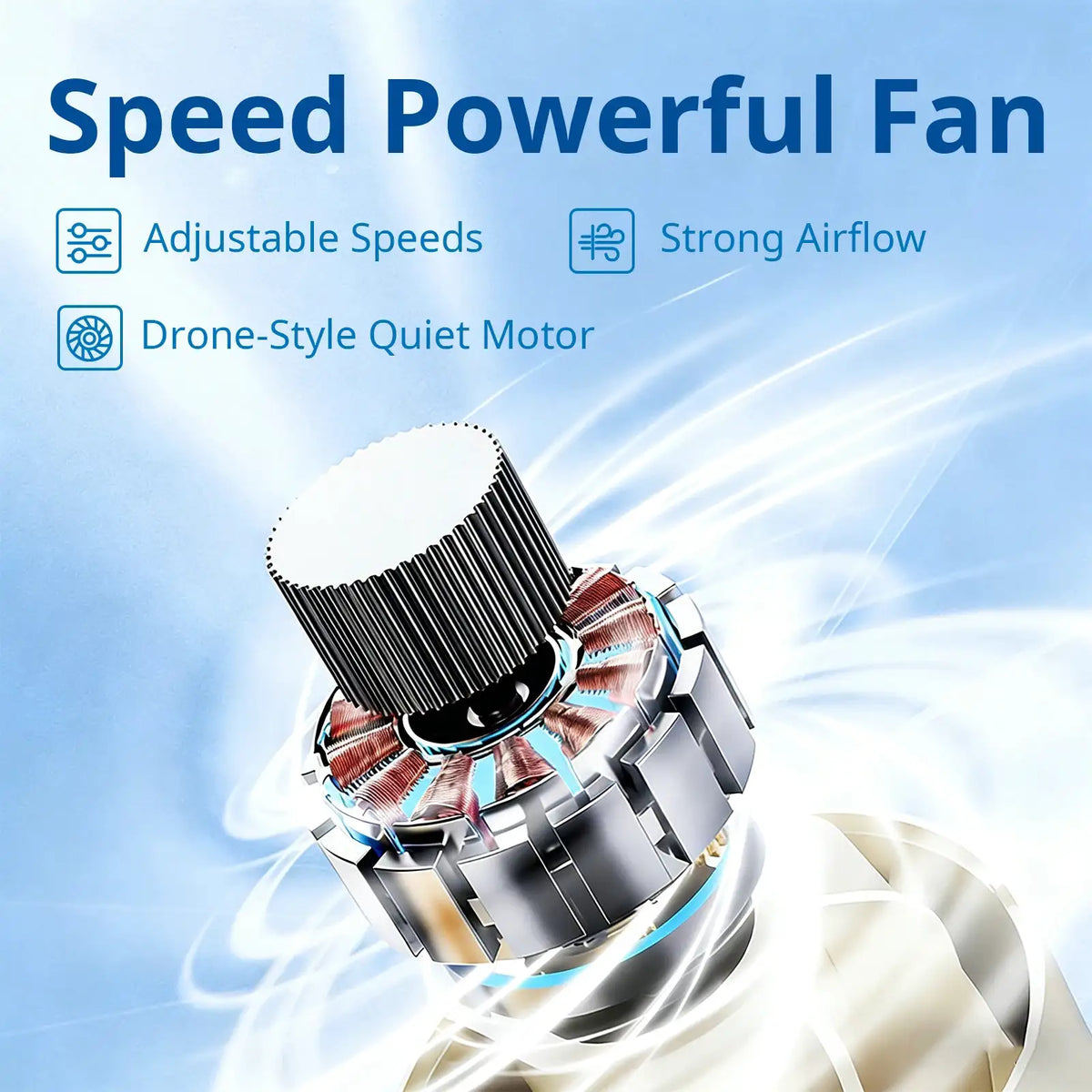 Personal Mini Portable Rechargeable Fan — product image 7