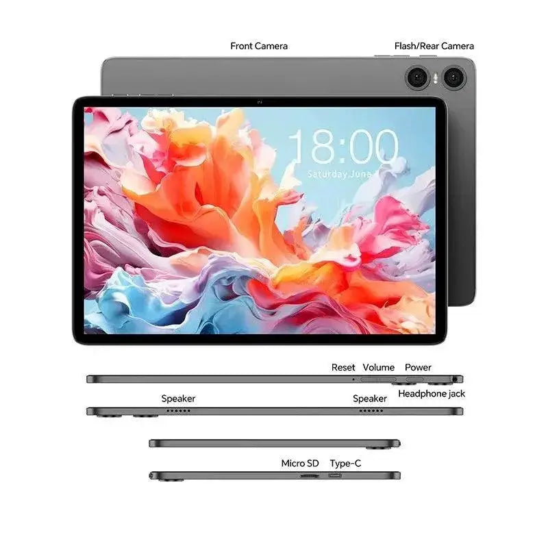 P30T Android 14 Tablet 10.1 Inch 128GB Storage WiFi 6