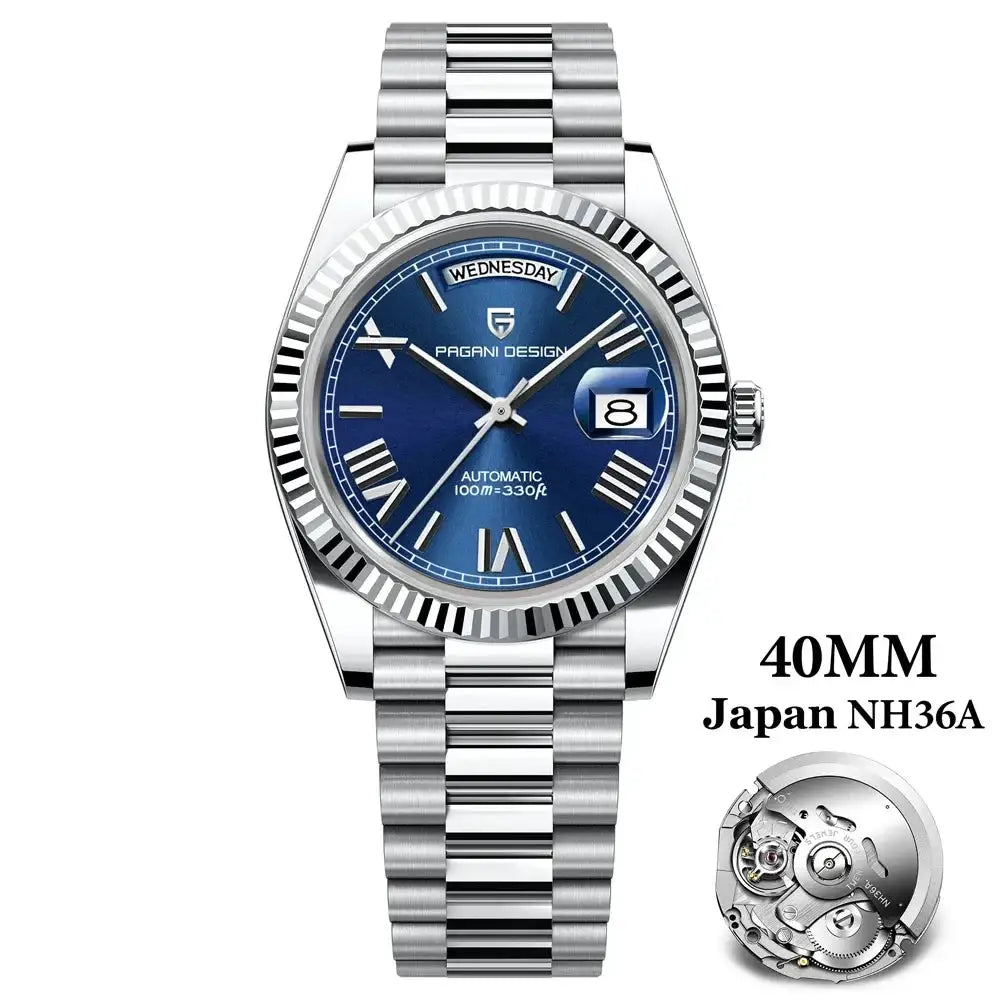 PAGANI DESIGN DD40 Men's Watches 2025 Top Luxury Automatic NH36A Mechanical Wristwatches AR Sapphire Mirror Watch For Men Clock