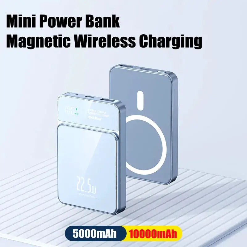 10000mAh Magnetic Power Bank 20W Wireless Powerbank Slim Portable Battery Charger for MagSafe iPhone 17 16 15 Samsung 24 23