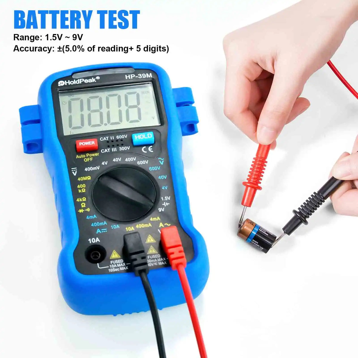 True RMS Digital Multimeter Counts Auto Range Voltage Tester AC — product view 3