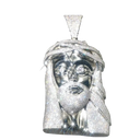 Hip Hop Pendant Necklace, Iced Out Jesus Head Design, Party