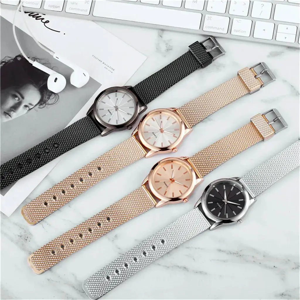 Stainless Steel Quartz Women's Bracelet Watch Timeless