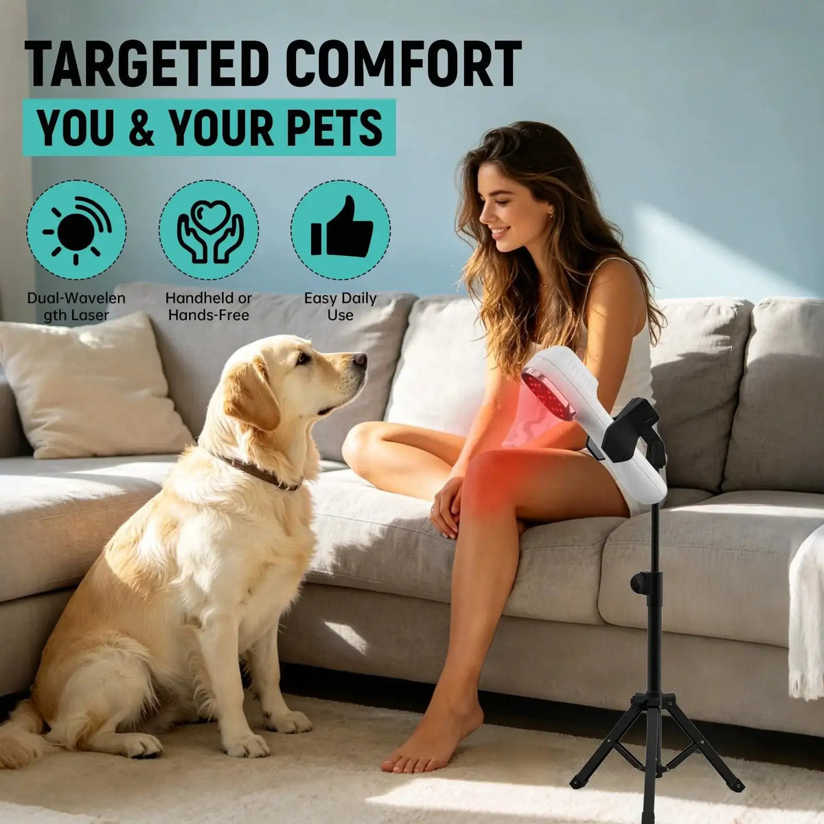 Handheld Red Light Device for Pet Laser Therapy Device — product view 2