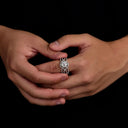 4ct Gold Plated Silver Moissanite Ring