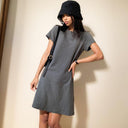 High Waist Korean Cotton Dress Fresh Style Icon Casual Look