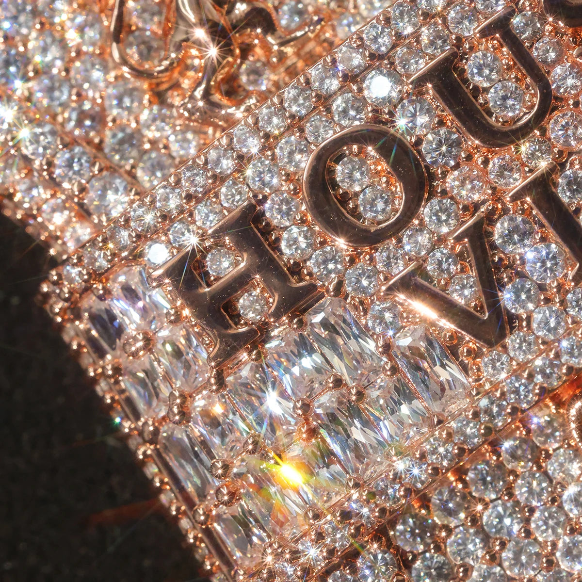 Iced Shield Cz Pendant House