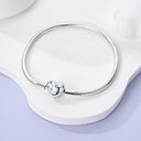 Bracelet Sterling Silver Snowflake Heart