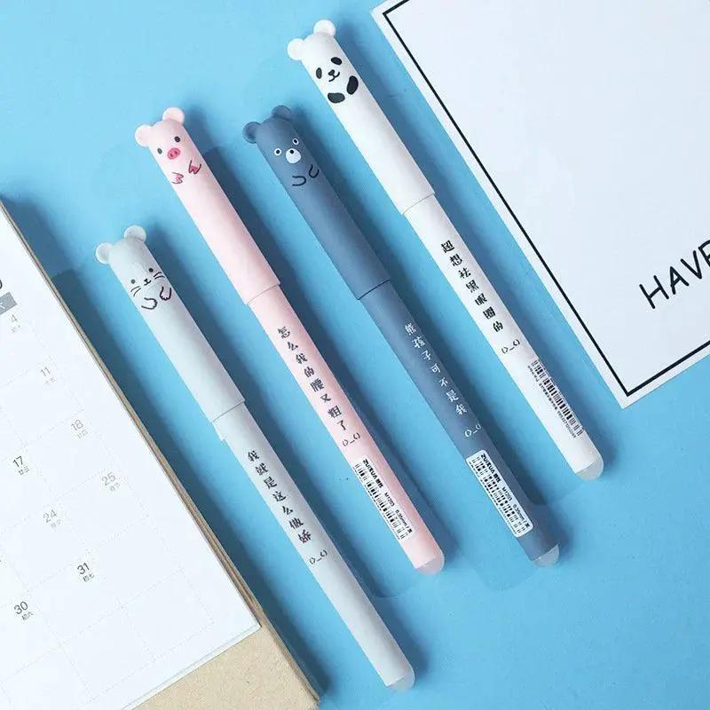 Cartoon Cat Gel Pens Set for Cute Animal Designs Fun Colors