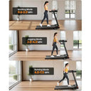 300 LB Capacity Incline Walking Pad Treadmill Foldable Quiet 3 HP