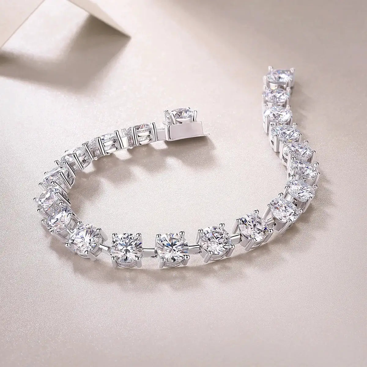 Elegant Gold Moissanite Tennis Bracelet — product image 3