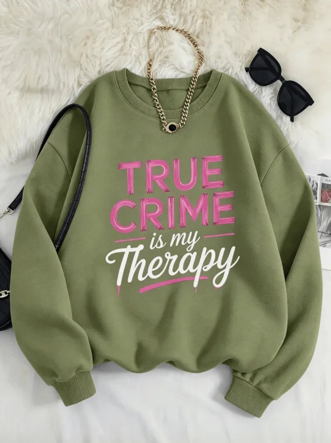 True Crime Therapy Graphic Sweatshirt