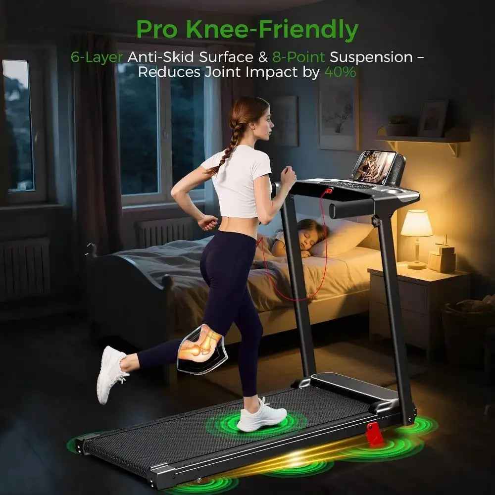 Foldable Treadmill For Home, 3-In-1 Walking Pad With Incline Handle Bar, 300Lbs Capacity, 3.0Hp Quiet Brushless, Small Treadmills For Small Spaces