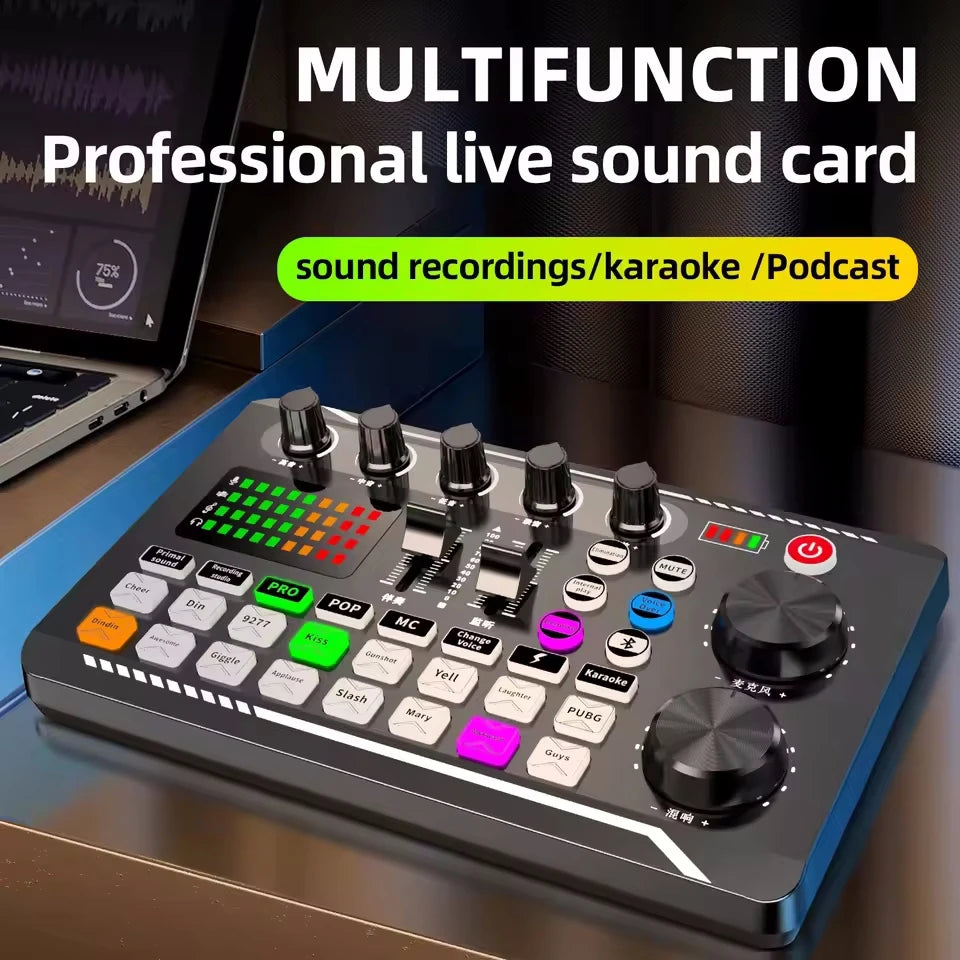 Live Streaming Audio Mixer Console