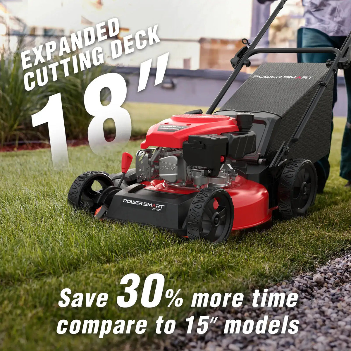 Powersmart Inch Gas Push Mower — product view 2