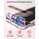 Pink Walking Pad 10 Incline Handle 3HP Quiet Treadmill Under Desk