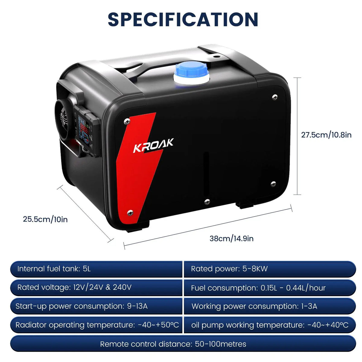 Portable Remote Control Room Heater