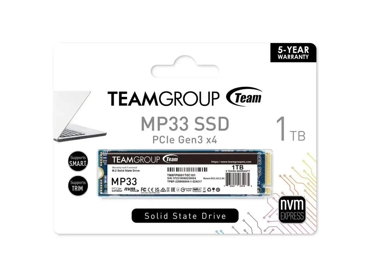 Team Group MP33 1TB PCIe NVMe SSD