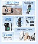 Wireless Lavalier Mic for Vloggers Pro