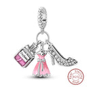 Sterling Silver Heels Lipstick Camera