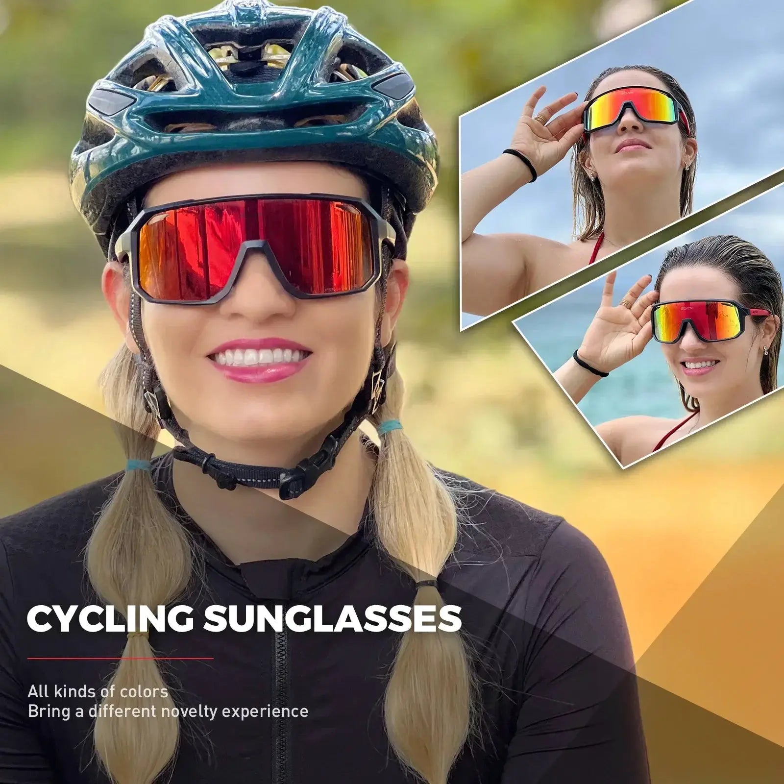 SCVCN Hot MTB Cycling Glasses UV400 Goggles For Men Women