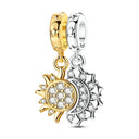 Sterling Silver Charm Pendant Sun