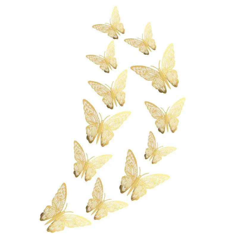 Butterfly Cake Toppers 12 Pcs Set Wedding Party Decor
