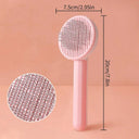 Pet Grooming Combo Self-Cleaning Slicker Dog Brush Tool