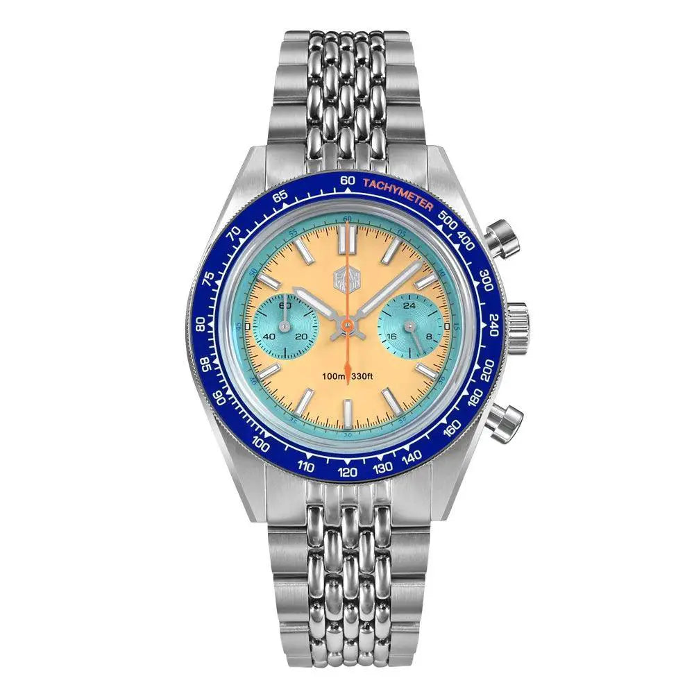 San Martin Chronograph Quartz Watch Sporty Elegance
