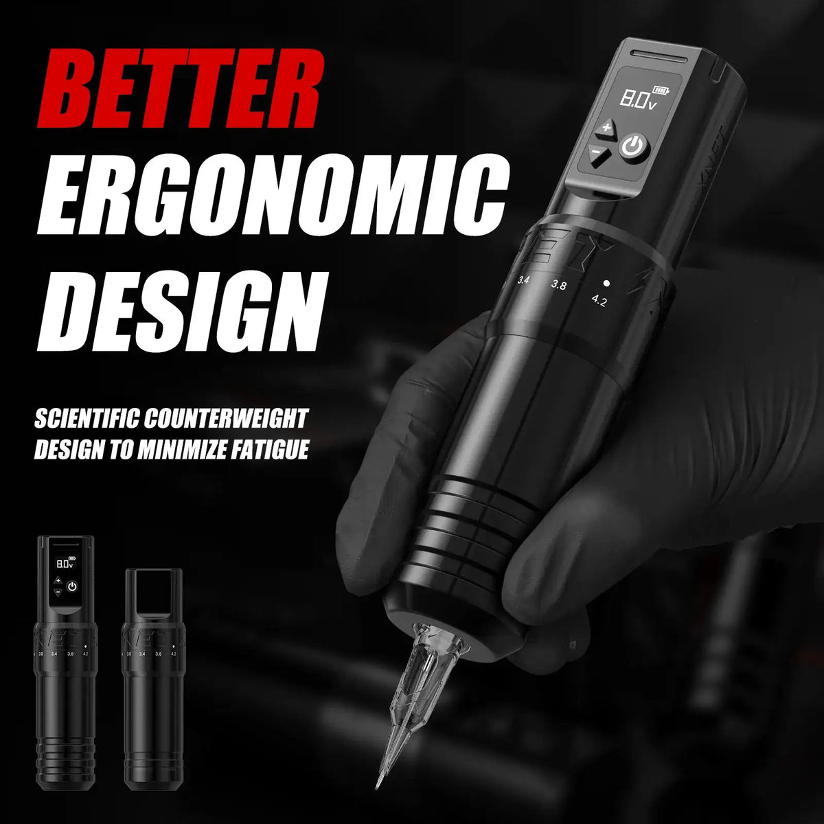 XNET T1 Wireless Tattoo Machine Pen Full Completed Kit Adjustable Stroke Custom Motor Makeup Pen 20pcs Cartridges For Tattoo Art