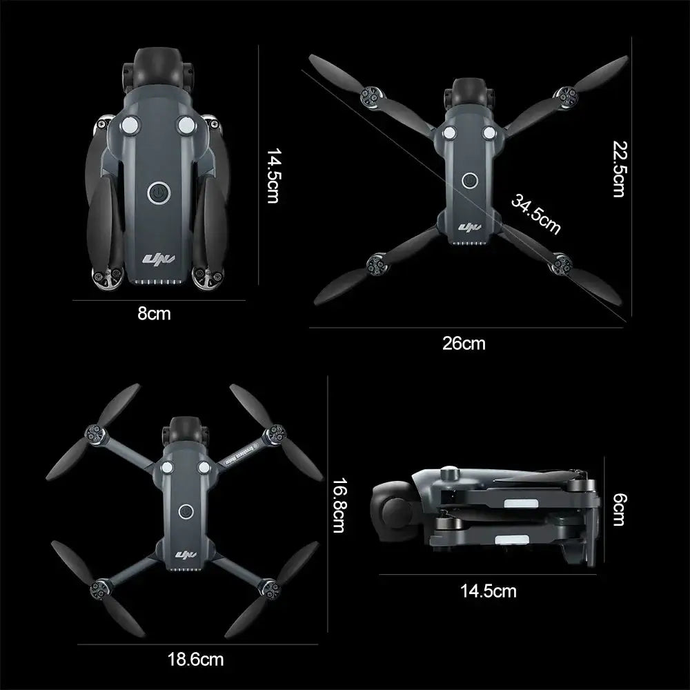 Lenovo Drone Dual Camera Foldable Quadcopter With Remote — product view 11