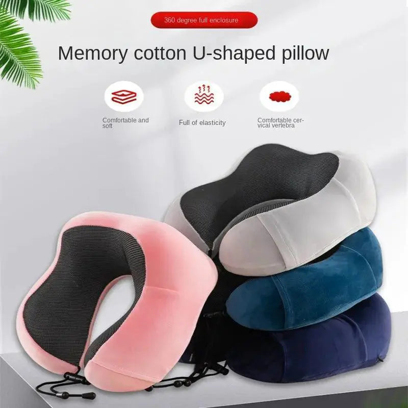 Ergonomic U Shaped Memory Foam Neck Pillow For Travel