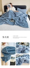 Cozy Warm Throw Blanket for Sofa and Bed