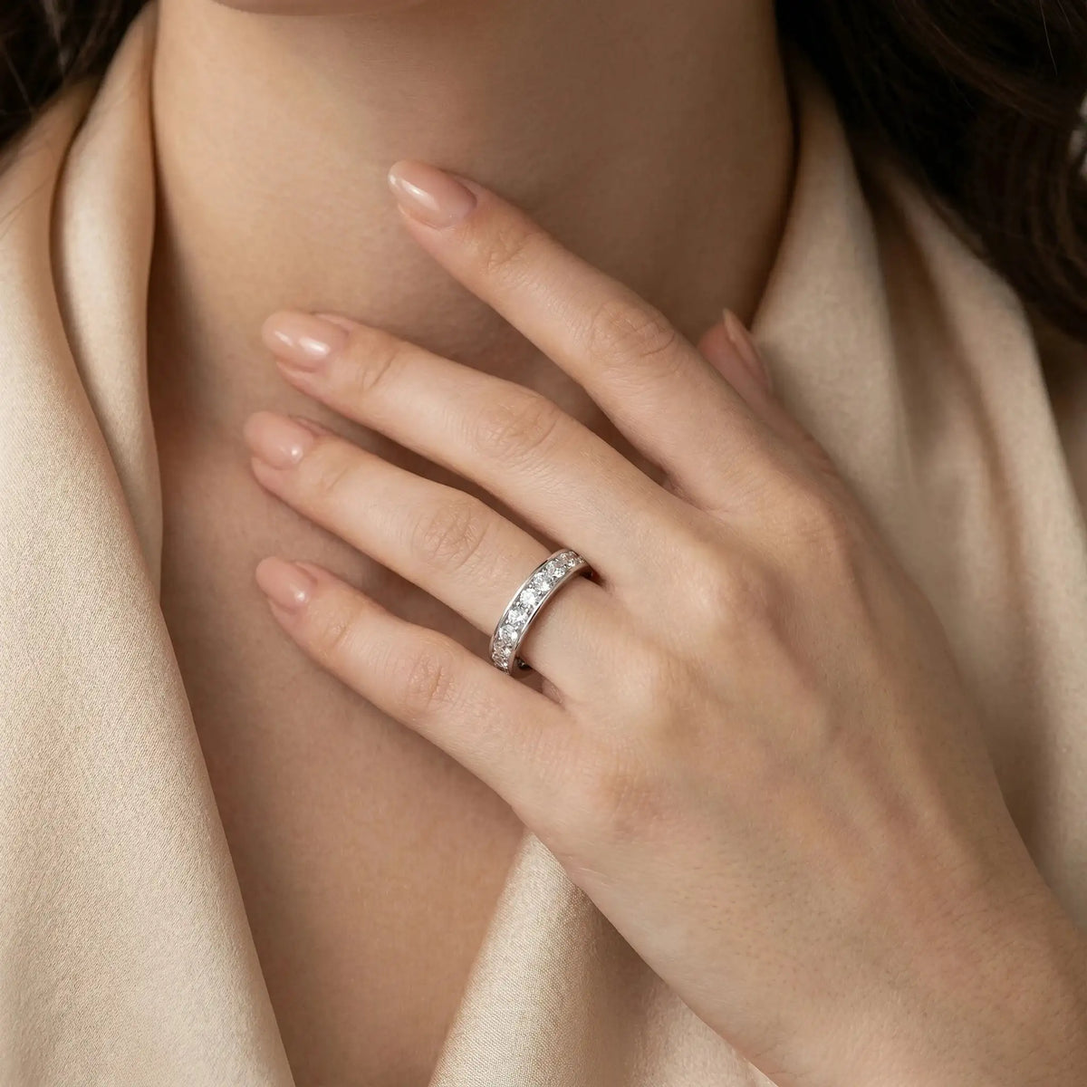 Luxury Moissanite Sterling Silver Ring — product image 5