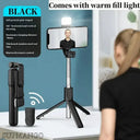 Compact Selfie Stick Tripod - 360 Degree Swivel