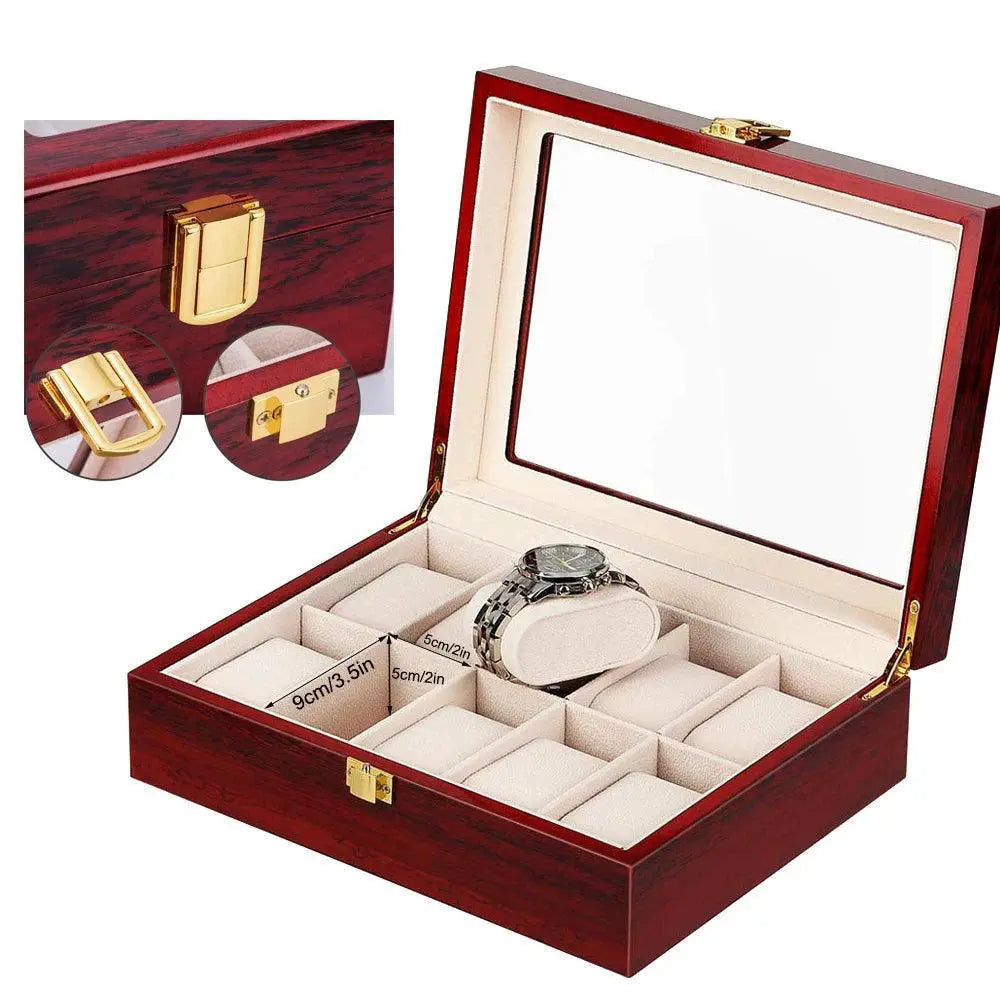 Bamboo Watch Box Luxury Organizer For Stylish Collectors