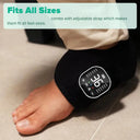 12 Modes and 36 Gears Heated Ankle Foot Massager - Rechargeable EMS Muscle Stimulator With Red Light For Deep Pain Relief