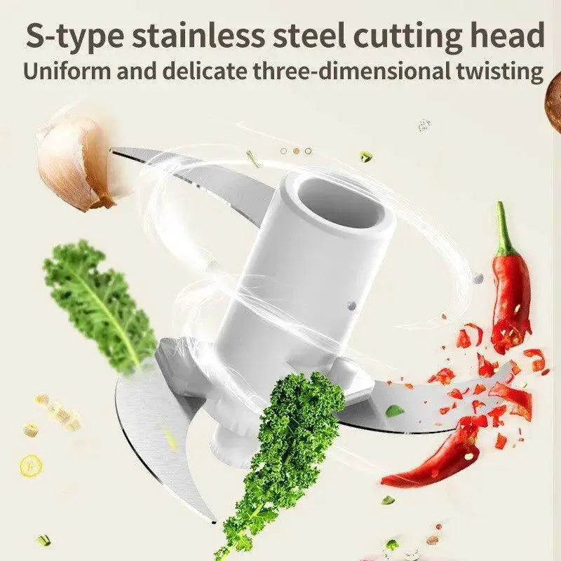 Compact USB Rechargeable Garlic Press And Shredder 350ml
