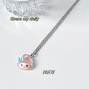 Hello Kitty Zircon Pendant Sparkling Elegance Jewelry