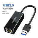 USB Ethernet Adapter Fast Connection For Laptop And Switch