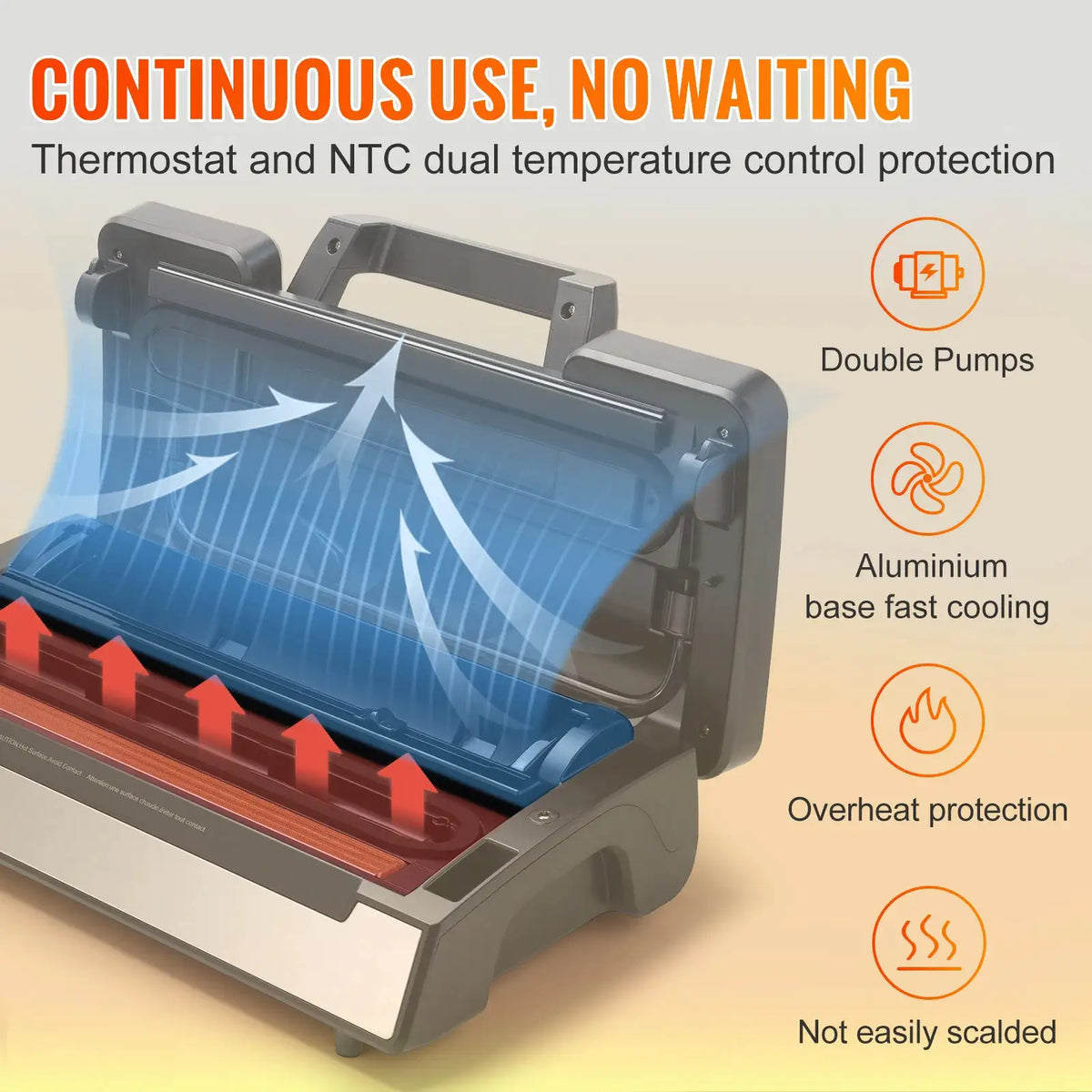 SucceBuy Vacuum Sealer Food Packaging Machine with Free Vacuum bags — product view 3