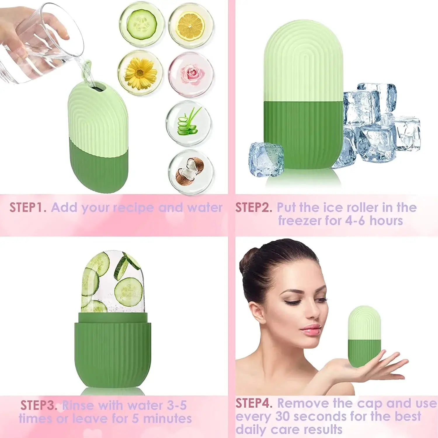 Ice Cube Roller Massager For Face And Eyes Skin Care