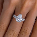 3ct Moissanite Pear Engagement Ring