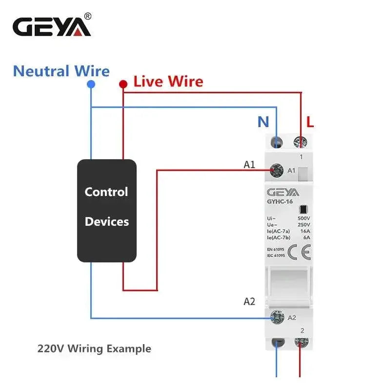 GEYA Smart Home AC Contactor For Efficient Automation